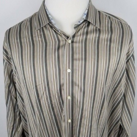 Thomas Dean Mens Long Sleeve Button Down Shirt XXL - Picture 6 of 7